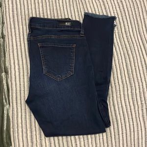 KUT Petite Raw hem jeans